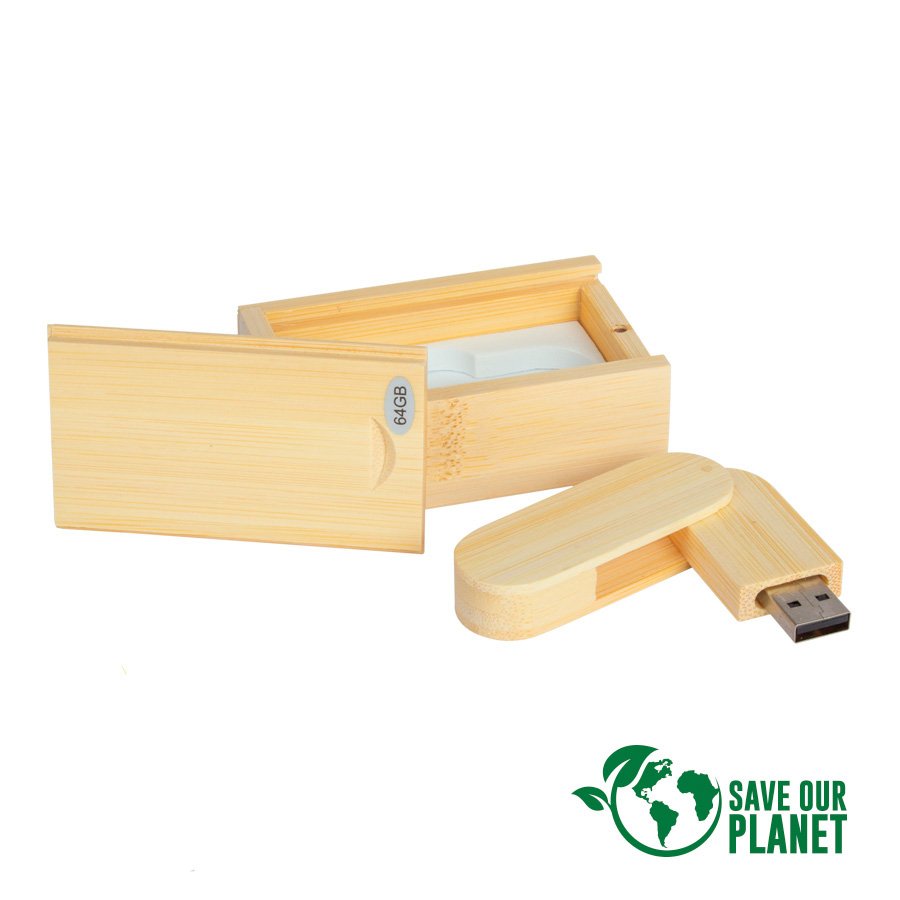 B100-05-1.jpg USB Pendrive 64GB de Bamboo - Imagen 1