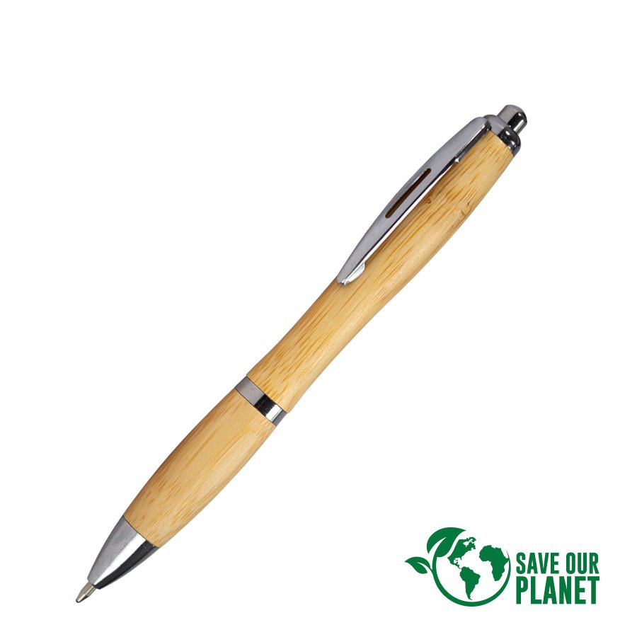 B65-SOP.jpg Bolígrafo ecológico de Bamboo "WIND" - Imagen 1