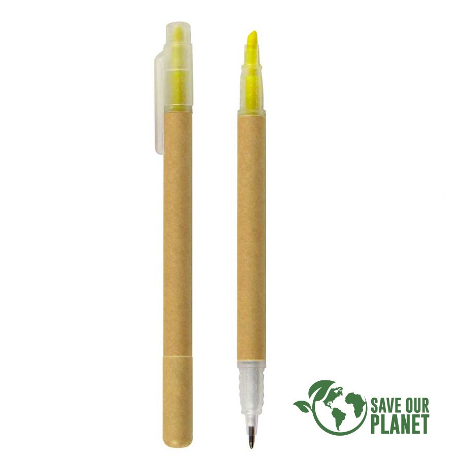 L6-SOP.jpg Bolígrafo/Destacador Ecológico - Imagen 1
