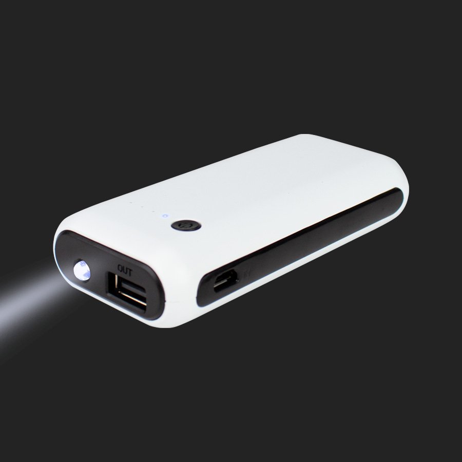 U61-2.jpg Cargador Power-Bank 5200mAh con Linterna - Imagen 1
