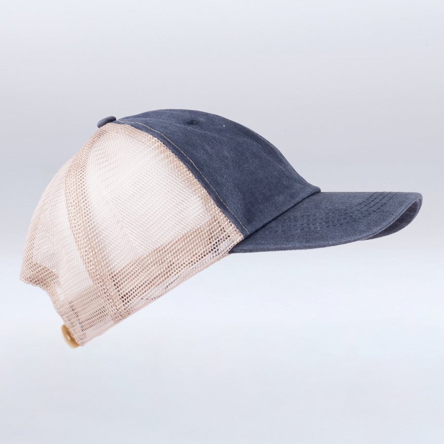 0001-2 Deluxe Gorro Jockey Mesh "JEANS" - Imagen 1