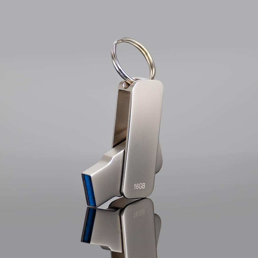 U22-000 USB 3.0 Pendrive "Swivel" de Acero inoxidable 16GB - Imagen 1